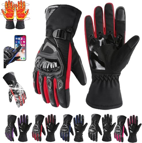 Motorcycle Gloves, Insulated Motorcycle Gloves, Waterproof Motorcycle Gloves, Winter Riding Essential, Motorcycle Winter Gloves von Nuyiac