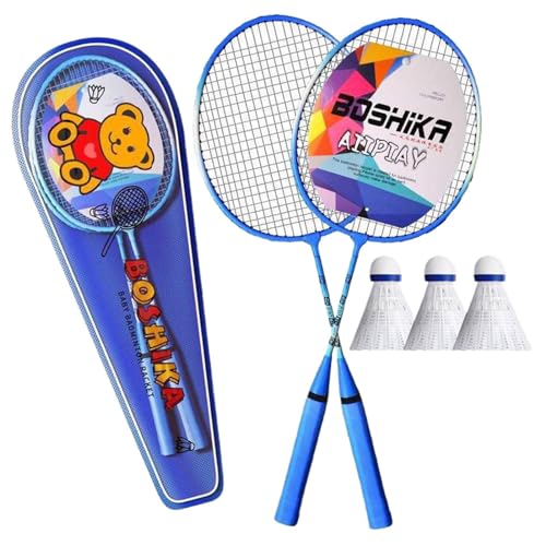Leichtes Badminton-Set | Hinterhof Badmintonschläger | Outdoor Badminton Kit Badminton Set mit Tragetasche Badmintonschläger und Federball Set Badminton Set für Outdoor Spielen von Nuytghr