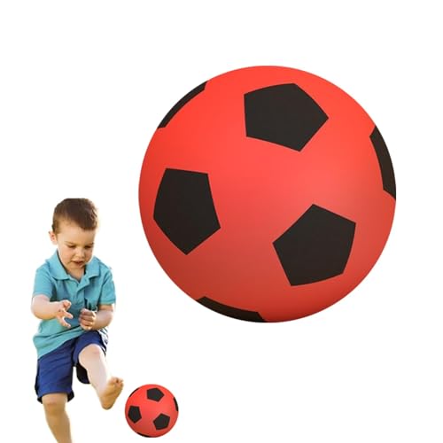 Leiser Indoor-Ball, leiser Fußball, leiser Indoor-Fußball, weicher Schaumstoff-Fußball, für drinnen und draußen, Schaumstoff-Fußball, Spiele für Spaßsport, geeignet für Erwachsene, Kinder von Nuytghr