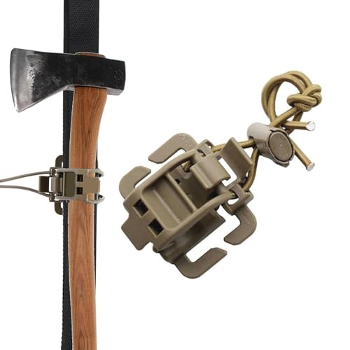 Rucksack-Gurt-Clip – Gürtel-Schlüsselanhänger, Jagd-Clip, Mehrzweck-Verschluss, Wanderzubehör, Clip, Ausrüstung an Rucksack, Ingenieurschaufel, Eisaxt-Clip für Rucksack Rucksack-Gurt-Clip – Gürtel-Schlüsselanhänger, Jagd-Clip, Mehrzweck-Verschluss, Wanderzubehör, Clip, Ausrüstung an Rucksack, Ingenieurschaufel, Eisaxt-Clip für Rucksack von Nuytghr