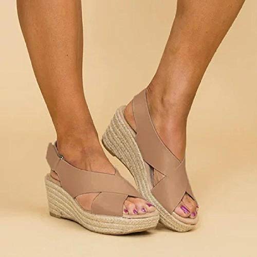 Nwarmsouth Sommer Flach Bade Schlappen,Sommer gewebte Plateau-Hausschuhe, Damen-Sandalen mit hohen Absätzen-braun_40,Casual Mode Dusche Sandalen Nwarmsouth Sommer Flach Bade Schlappen,Sommer gewebte Plateau-Hausschuhe, Damen-Sandalen mit hohen Absätzen-braun_40,Casual Mode Dusche Sandalen von Nwarmsouth