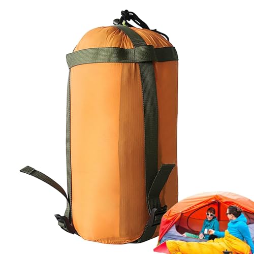Schlafsack, Kompressionsbeutel, vielseitiger Rucksacksack, leichte Nylon-Camping-Aufbewahrungstasche für Schlafsäcke und Kleidung von Nxbuynef