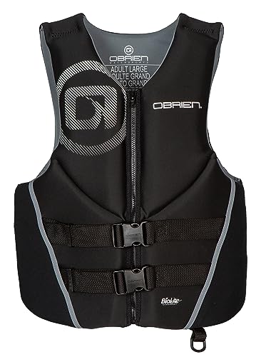 O'Brien Traditionelle Herren-Schwimmweste aus Neopren, Schwarz, Größe L O'Brien Traditionelle Herren-Schwimmweste aus Neopren, Schwarz, Größe L von O'Brien
