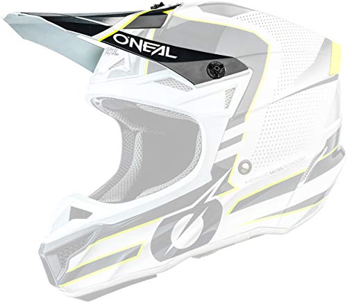 O'NEAL 5 Series Sleek Visor Helm Blende Schirm weiß/grau Oneal von O'NEAL