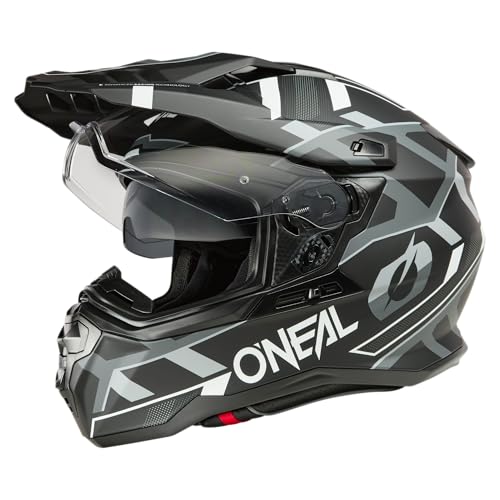 O'NEAL D-SRS Helmet SQUARE Black/White/Gray S von O'NEAL