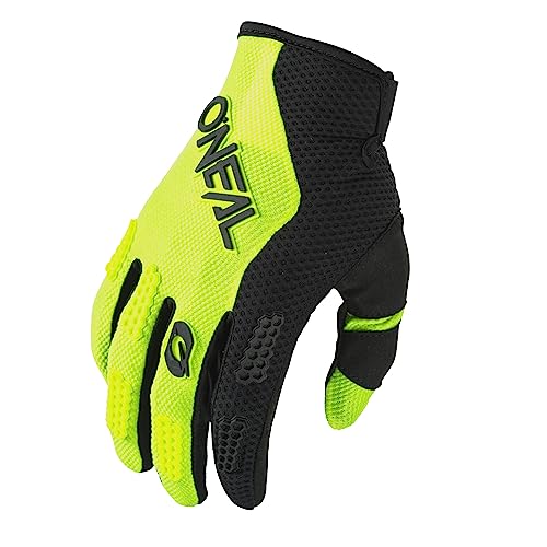 O'NEAL | Fahrrad- & Motocross-Handschuhe | MX MTB FR Downhill | Passform, Luftdurchlässiges Material | Element Glove RACEWEAR V.24 | Erwachsene | Schwarz Neon-Gelb | Größe M von O'NEAL