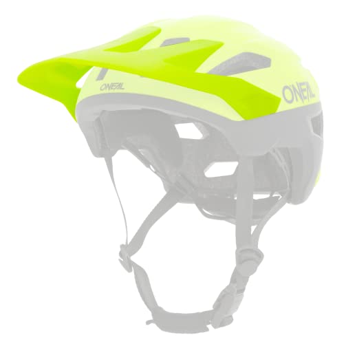 O'NEAL | Ersatzschirm Fahrradhelm | MTB All-Mountain | Ersatzteil für den Trailfinder Helm Split | Spare Visor Trailfinder Helmet Split | Erwachsene | Neon-Gelb | One Size von O'NEAL