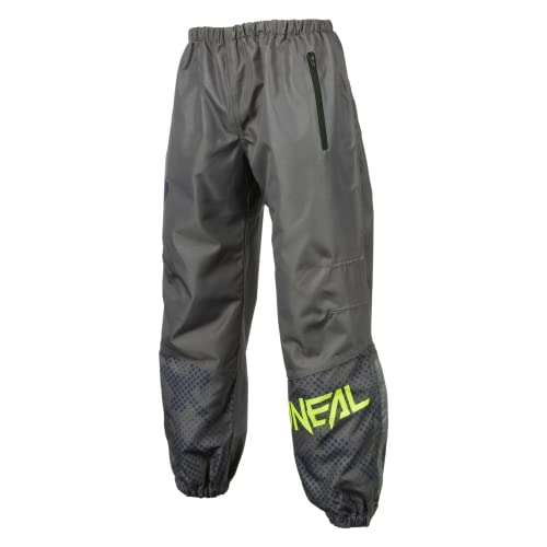 O'NEAL | Offroad-Regenhose | Motocross Enduro Downhill MTB | Soft-Touch-Material, Wasserdicht | Shore Rain V.22 Pants für Herren | Erwachsene | Grau Neon-Gelb | Größe L von O'NEAL