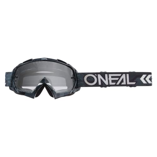 O'NEAL | Fahrrad- & Motocross-Brille | MX MTB DH FR Downhill Freeride | Hochwertige 1,2 mm-3D-Linse für ultimative Klarheit, UV-Schutz | B-10 Goggle Camo V.22 | Schwarz Weiß - klar | One Size von O'NEAL