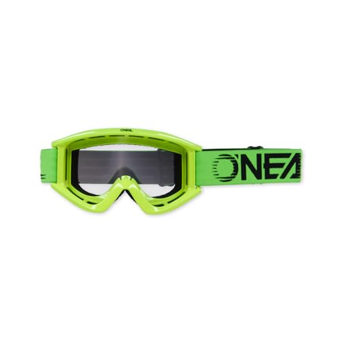 O'NEAL Motocross Brille Fahrradbrille Herren Damen B-Zero Goggle I MX MTB DH FR I Motorradbrille 100% UV-Schutz I Schlag & kratzfestes Glas I Grün I Größe One Size von O'NEAL