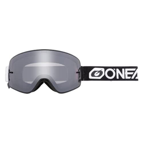 O'NEAL | Fahrrad- & Motocross-Brille | MX MTB DH FR Downhill Freeride | Verstellbares Band, optimaler Komfort, perfekte Belüftung | B-50 Goggle Force Force V.22 | Unisex | Schwarz Silber | OS von O'NEAL