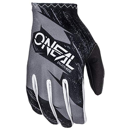 O'NEAL | Fahrrad- & Motocross-Handschuhe | Kinder | MX MTB DH FR Downhill Freeride | Langlebige, Flexible Materialien, belüftete Handoberseite | Matrix Youth Glove Burnout | Schwarz Grau | Größe S von O'NEAL