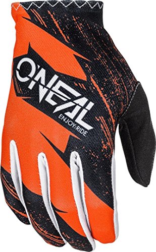 O'NEAL | Fahrrad- & Motocross-Handschuhe | Kinder | MX MTB DH FR Downhill Freeride | Langlebige, Flexible Materialien, belüftete Handoberseite | Matrix Youth Glove Burnout | Schwarz Orange | Größe M von O'NEAL
