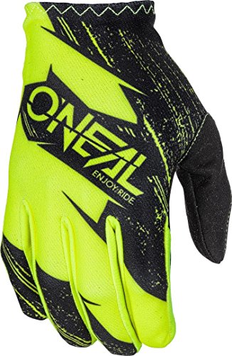 O'NEAL | Fahrrad- & Motocross-Handschuhe | Kinder | MX MTB FR Downhill Freeride | Langlebige, Flexible Materialien, belüftete Handoberseite | Matrix Youth Glove Burnout | Schwarz Neon-Gelb | Größe L von O'NEAL
