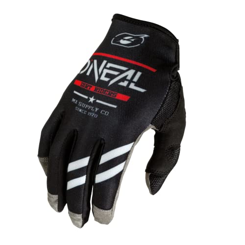 O'NEAL | Fahrrad- & Motocross-Handschuhe | MX MTB DH Downhill Freeride | Langlebige, Flexible Materialien, belüftete Nanofront-Handpartie | Mayhem Glove Squadron V.22 | Erwachsene | Schwarz Grau | S von O'NEAL