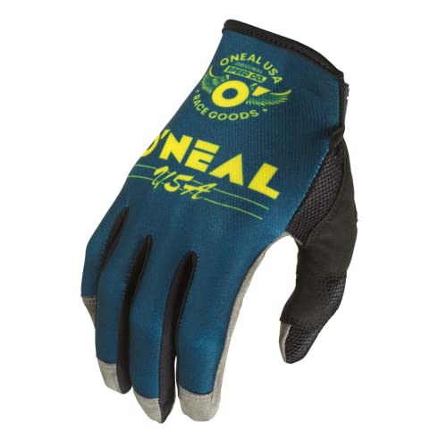 O'NEAL | Fahrrad- & Motocross-Handschuhe | MX MTB DH FR Downhill Freeride | Langlebige, Flexible Materialien, belüftete Nanofront-Handpartie | Mayhem Glove Bullet V.22 | Erwachsene | Blau Gelb | S von O'NEAL