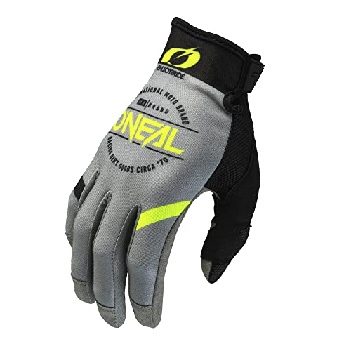 O'NEAL | Fahrrad- & Motocross-Handschuhe | MX MTB DH FR | Langlebige, Flexible Materialien, belüftete Handoberseite | Mayhem Glove Brand V.23 | Erwachsene | Grau Schwarz | Größe L von O'NEAL