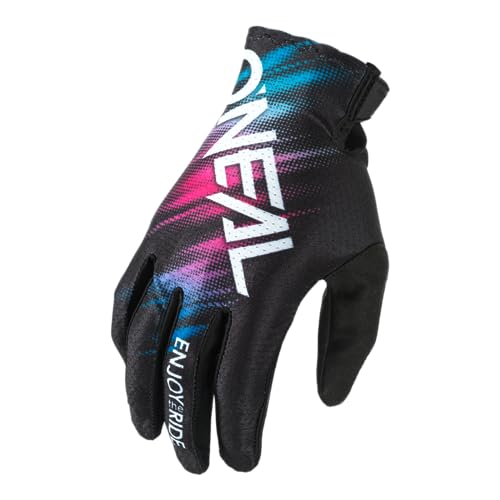 O'NEAL | Fahrrad- & Motocross-Handschuhe | MX MTB FR Downhill | Passform, Luftdurchlässiges Material | Matrix Women Glove VOLTAGE V.24 | Erwachsene | Schwarz Multi | Größe M von O'NEAL