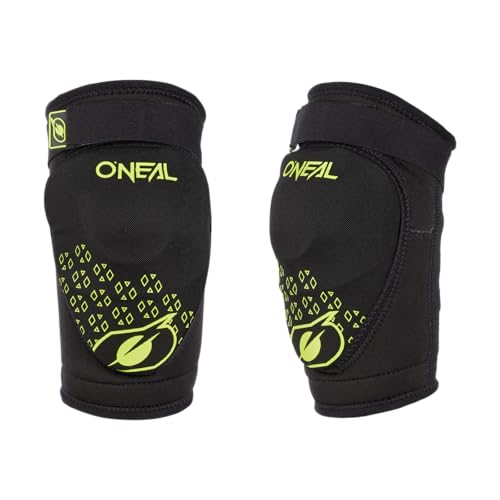 O'NEAL | Knieprotektor | Kinder | BMX Mountainbike Downhill | IPX®- Aufprallschutz aus Polyurethan, Leichte Konstruktion, Abriebfestes Material | Dirt Knee Guard Youth V.23 | Schwarz Neon-Gelb | L-XL von O'NEAL