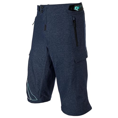 O'NEAL Tobanga Shorts I MTB Hose Herren kurz I MTB DH Downhill FR Freeride I Mountainbike Hose schnelltrocknend I Radlerhose mit viel Bewegungsfreiheit | Blau | Größe 30 von O'NEAL