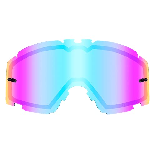 O'NEAL | Motocross-Brillen-Ersatzteile | Motorrad Enduro | Doppel-Linse für maximale Lichtdurchlässigkeit, 1,2 mm Linse mit 100% UV Schutz | B-30 Goggle Spare Double Lens | Radium Blau | One Size von O'NEAL