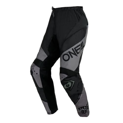 O'NEAL | Motocross-Hose | Enduro MX | Maximale Bewegungsfreiheit, Leichtes, Atmungsaktives und langlebiges Design | Pants Element Racewear V.24 | Erwachsene | Schwarz Grau | Größe 40 von O'NEAL