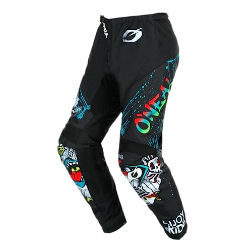 O'NEAL | Motocross-Hose | Enduro MX | Maximale Bewegungsfreiheit, Leichtes, Atmungsaktives und langlebiges Design | Pants Element Rancid V.24 | Erwachsene | Schwarz Weiß | Größe 32 von O'NEAL