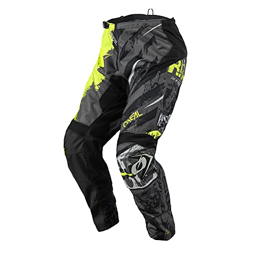 O'NEAL | Motocross-Hose | MX Mountainbike | Passform für Maximale Bewegungsfreiheit, Leichtes, Atmungsaktives und langlebiges Design | Pants Element Ride | Erwachsene | Schwarz Neon-Gelb | Größe 40/56 von O'NEAL