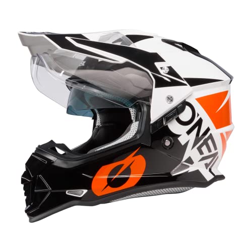 O'NEAL | Motorradhelm | Enduro Motorrad | Ventilationsöffnungen für maximalen Luftstrom, ABS-Schale | Sierra Helmet R V.23 | Erwachsene | Schwarz Orange | Größe XL von O'NEAL