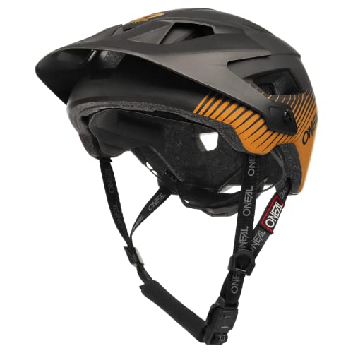 O'NEAL | Mountainbike-Helm | Enduro MTB | Belüftungsöffnungen zur Kühlung, Polster waschbar, Robustes ABS | Defender Helmet Grill V.23 | Erwachsene | Schwarz/Orange | XS/S/M (54-58 cm) von O'NEAL