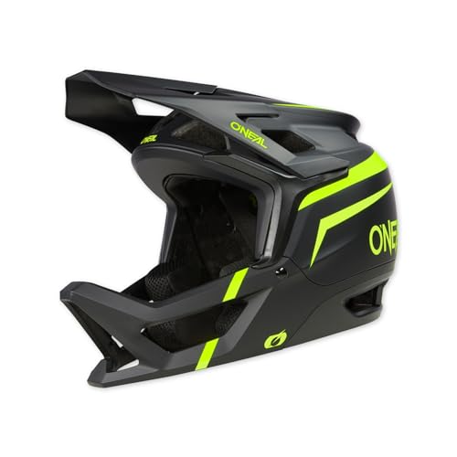 O'NEAL Transition Helm I Mountainbike Helm | Enduro MTB Downhill | Leichter und sportlicher Fahrradhelm Damen & Herren mit guter BelüftungI Schwarz Neon-Gelb I Größe L von O'NEAL