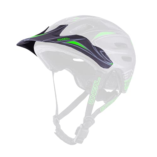 O'NEAL | Mountainbike-Helm-Ersatzteile | MTB Enduro Mountainbike | Ersatzschirm Defender Helm Tribal | Helmet Defender Tribal | Schwarz Grün | One Size von O'NEAL