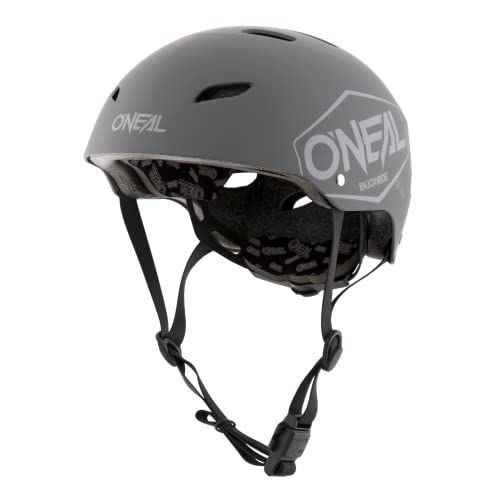 O'NEAL | Mountainbike-Helm | Kinder | Enduro All-Mountain | ABS Schale, Fidlock Magnetverschluss, große Ventilationsöffnungen | Dirt Lid Helmet Youth Plain | Grau | Größe S von O'NEAL