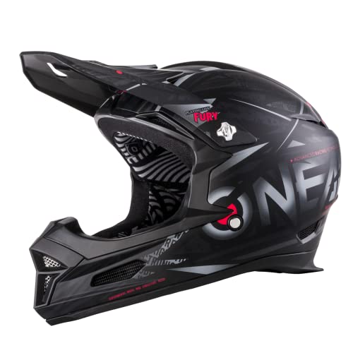 O'NEAL | Mountainbike-Helm | MTB Downhill | Nach Robustes ABS, Ventilationsöffnungen für Luftstrom & Kühlung, ABS Außenschale | Fury Helmet SYNTHY | Erwachsene | Schwarz | Größe XS von O'NEAL