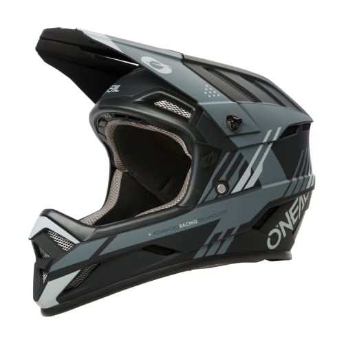 O'NEAL | Mountainbike-Helm | MTB Downhill | Robustes ABS, Ventilationsöffnungen für Luftstrom & Kühlung, ABS Außenschale | Backflip Helmet STRIKE V.23 | Erwachsene | Schwarz Grau | XL von O'NEAL
