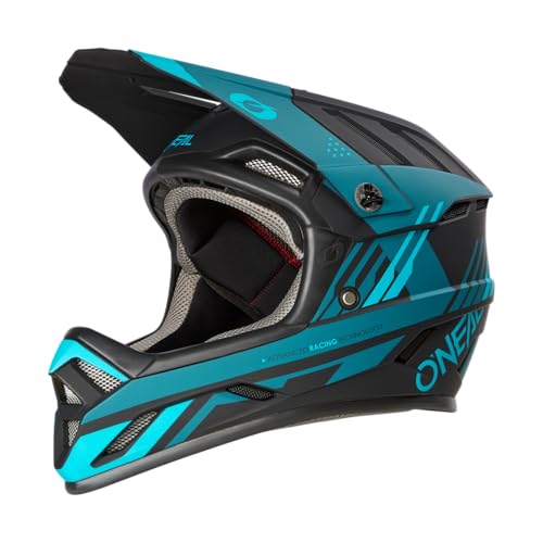 O'NEAL | Mountainbike-Helm | MTB Downhill | Robustes ABS, Ventilationsöffnungen für Luftstrom & Kühlung, ABS Außenschale | Backflip Helmet Strike V.23 | Erwachsene | Schwarz Teal | XXL O'NEAL | Mountainbike-Helm | MTB Downhill | Robustes ABS, Ventilationsöffnungen für Luftstrom & Kühlung, ABS Außenschale | Backflip Helmet Strike V.23 | Erwachsene | Schwarz Teal | XXL von O'NEAL