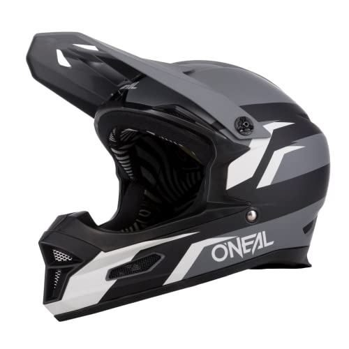 O'NEAL | Mountainbike-Helm | MTB Downhill | Robustes ABS, Ventilationsöffnungen für Luftstrom & Kühlung, ABS Außenschale | Fury Helmet Stage | Erwachsene | Grau Schwarz | Größe M von O'NEAL