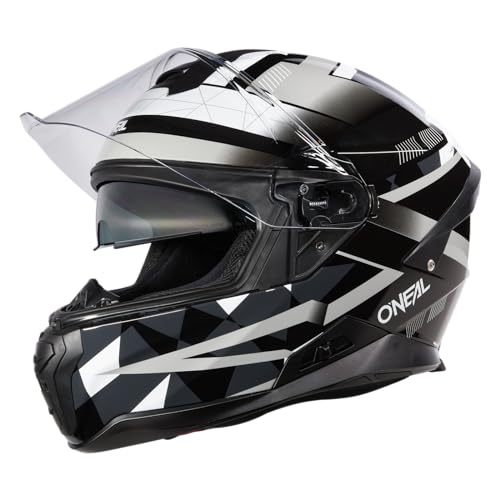 O'NEAL | Motorradhelm | Enduro Adventure Street | ABS-Schale, integrierte Sonnenblende | Challenger Helmet | Erwachsene | Schwarz Grau Weiß | Größe L von O'NEAL