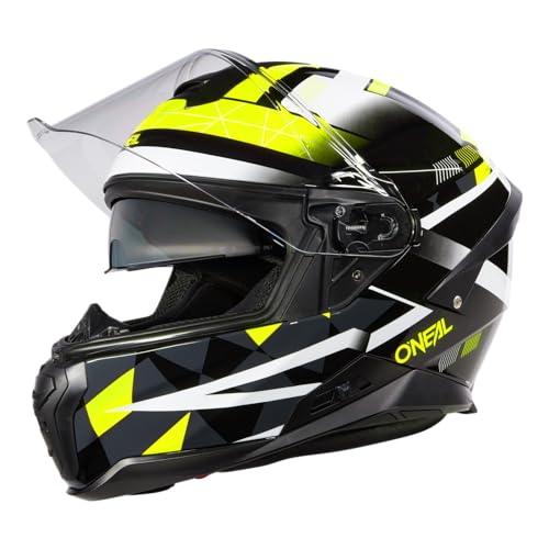 O'NEAL | Motorradhelm | Enduro Adventure Street | ABS-Schale, integrierte Sonnenblende | Challenger Helmet | Erwachsene | Schwarz Grau Neon Gelb | Größe XL von O'NEAL