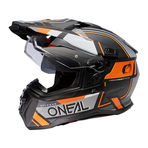 O'Neal Unisex-Adult Helmet, Black/Gray/orange, XXL von O'NEAL