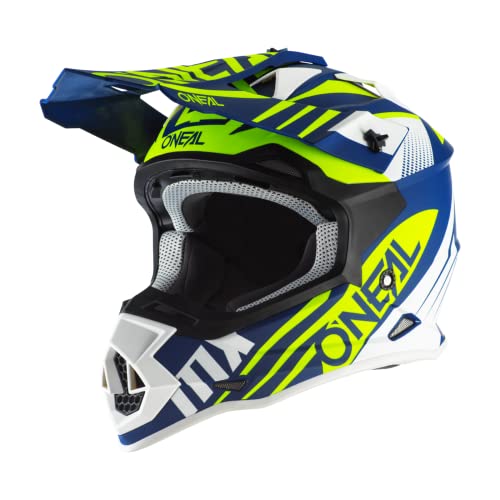 O'NEAL | Motocross-Helm | MX Enduro | ABS-Schale, , Lüftungsöffnungen für optimale Belüftung & Kühlung | 2SRS Helmet Spyde 2.0 | Erwachsene | Blau Weiß Gelb | Größe L O'NEAL | Motocross-Helm | MX Enduro | ABS-Schale, , Lüftungsöffnungen für optimale Belüftung & Kühlung | 2SRS Helmet Spyde 2.0 | Erwachsene | Blau Weiß Gelb | Größe L von O'NEAL