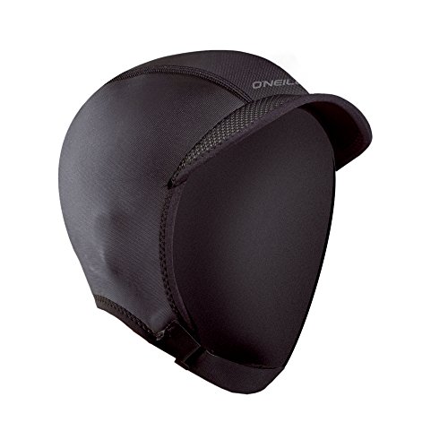 O';Neill 2mm Sport Neoprenanzug Cap Hut Schwarz - Leicht - Unisex - Visier kann auf die gewünschte Länge gekürzt Werden von O'Neill