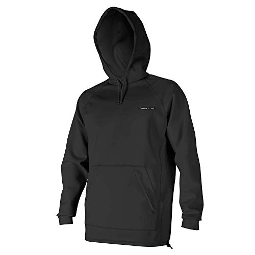 O';Neill Herren Langarm Neopren Neoprenanzug Hoody Hoodie Pullover - Schwarz von O'Neill