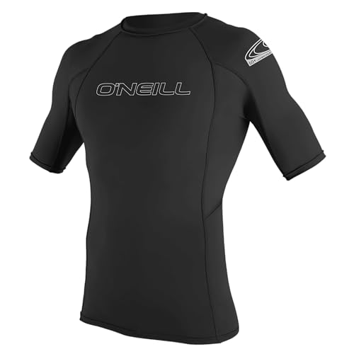 O'NEILL Herren Uv Schutz Basic Skins S/S Crew Rash Vest, Black, XXL O'NEILL Herren Uv Schutz Basic Skins S/S Crew Rash Vest, Black, XXL von O'Neill