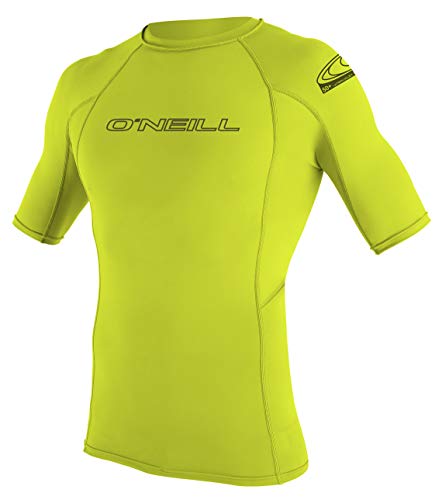 O'NEILL Herren Uv Schutz Basic Skins S/S Crew Rash Vest, Lime, L O'NEILL Herren Uv Schutz Basic Skins S/S Crew Rash Vest, Lime, L von O'Neill
