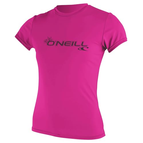 O'Neill Damen Basic Skins Kurzarm Rash T-Shirt T-Shirt Top Fox Pink Slim Fit - UV-Sonnenschutz und SPF-Eigenschaften, XXL O'Neill Damen Basic Skins Kurzarm Rash T-Shirt T-Shirt Top Fox Pink Slim Fit - UV-Sonnenschutz und SPF-Eigenschaften, XXL von O'Neill