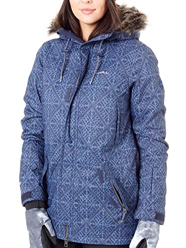 O'Neill Damen Parka blau XS Jacken, Blue AOP von O'Neill