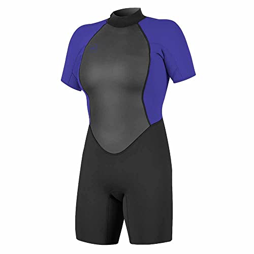 O'Neill Damen Reactor II 3/2mm Back Zip Wetsuit, Schwarz, 12 US von O'Neill