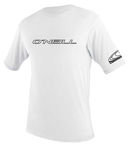 O'Neill Herren Basic Skins S/S Rash Tee Vest, White, M O'Neill Herren Basic Skins S/S Rash Tee Vest, White, M von O'Neill