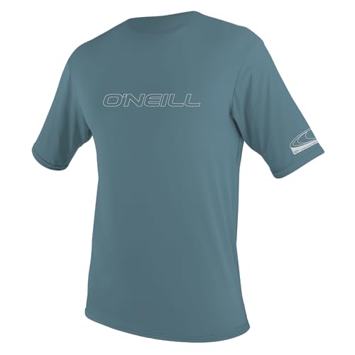 O'Neill Herren Basic Skins UPF 50+ Kurzarm-Sonnenshirt, Dusty Blue, Größe XL von O'Neill